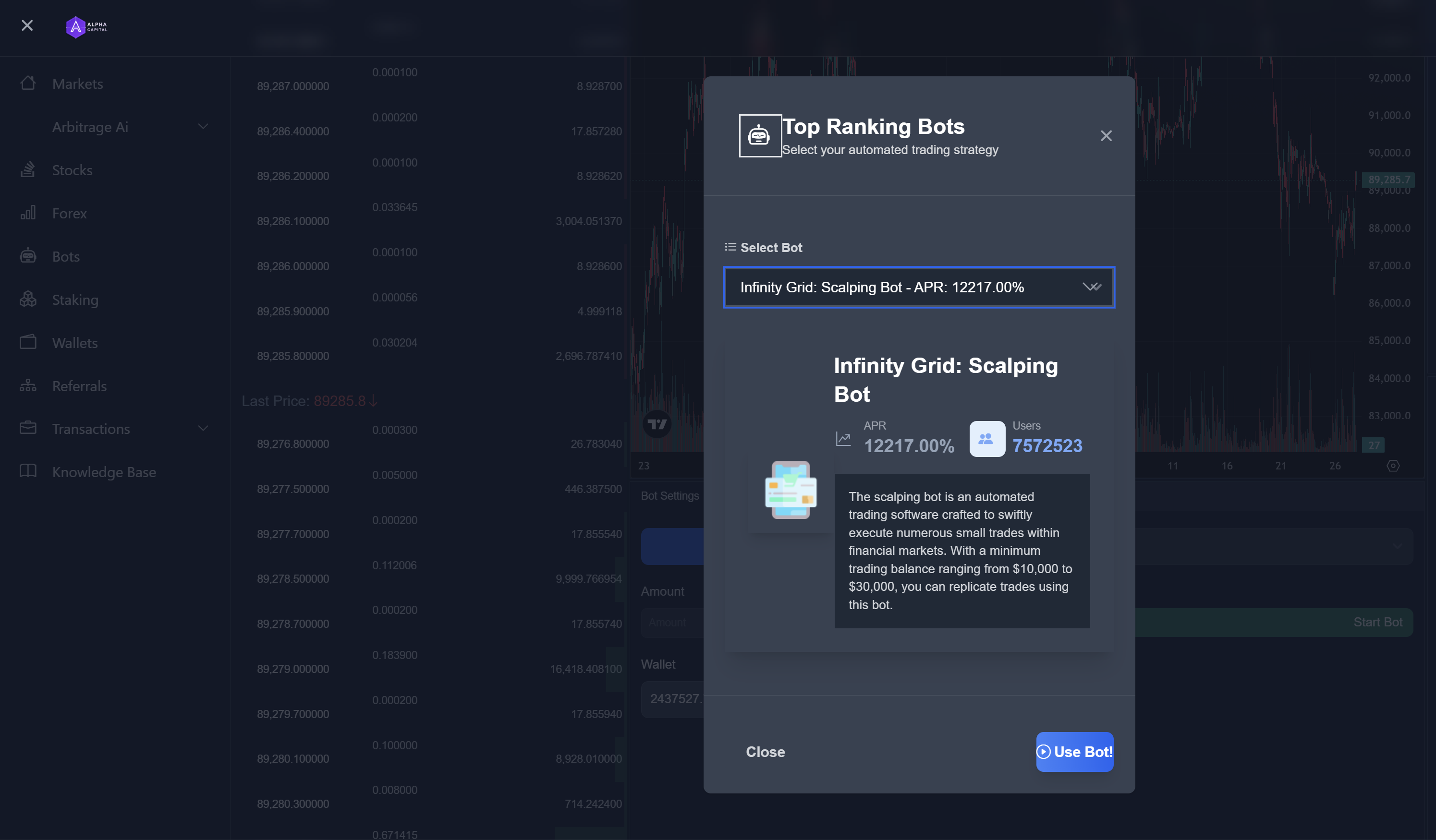Automation bot interface preview